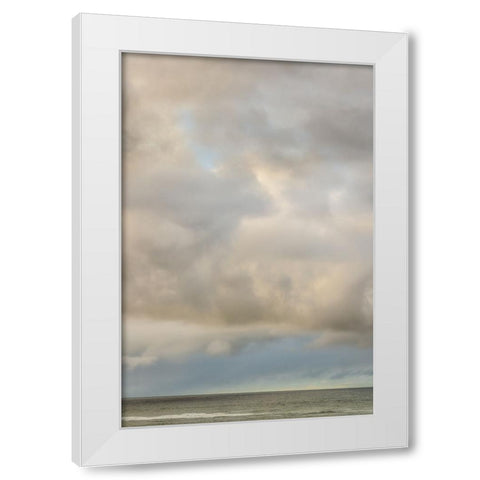 Clouds And Light I White Modern Wood Framed Art Print by Poinski, Dianne