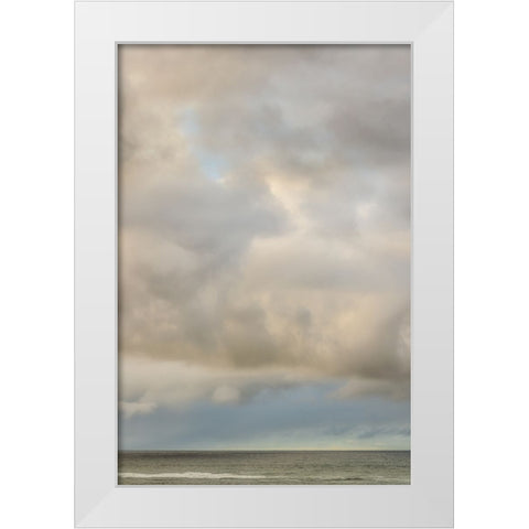 Clouds And Light I White Modern Wood Framed Art Print by Poinski, Dianne