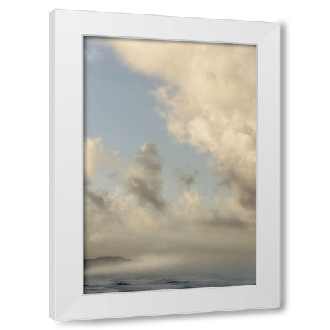 Clouds And Light II White Modern Wood Framed Art Print by Poinski, Dianne