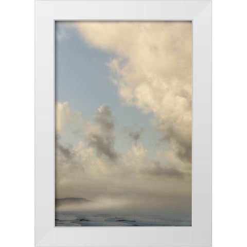 Clouds And Light II White Modern Wood Framed Art Print by Poinski, Dianne