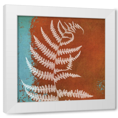 Fern Abstract Study I White Modern Wood Framed Art Print by Poinski, Dianne
