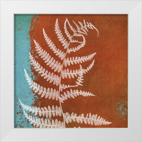 Fern Abstract Study I White Modern Wood Framed Art Print by Poinski, Dianne