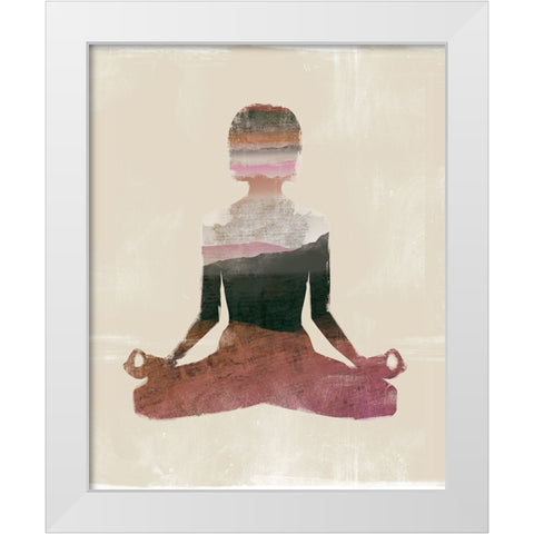 Morning Yoga Pose III White Modern Wood Framed Art Print by Bagnato, Judi