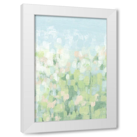 Kaleidoscope Meadow II White Modern Wood Framed Art Print by Vess, June Erica