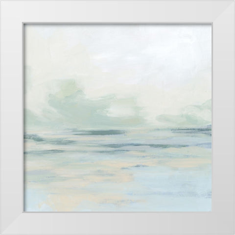 Gentle Sky I White Modern Wood Framed Art Print by Vess, June Erica
