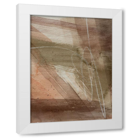 Peach on Earth II White Modern Wood Framed Art Print by Popp, Grace