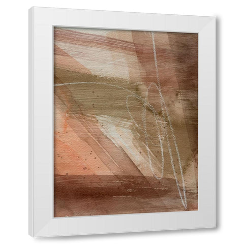 Peach on Earth II White Modern Wood Framed Art Print by Popp, Grace