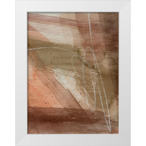 Peach on Earth II White Modern Wood Framed Art Print by Popp, Grace