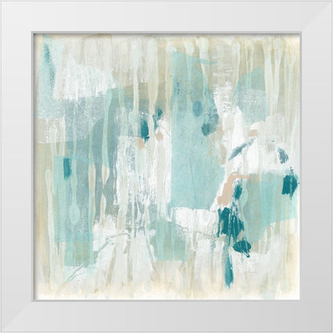 Parallel Mist I White Modern Wood Framed Art Print by Vess, June Erica