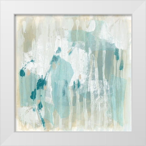 Parallel Mist II White Modern Wood Framed Art Print by Vess, June Erica