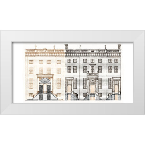 Amsterdam Canal Houses III White Modern Wood Framed Art Print by Teyler, Johan