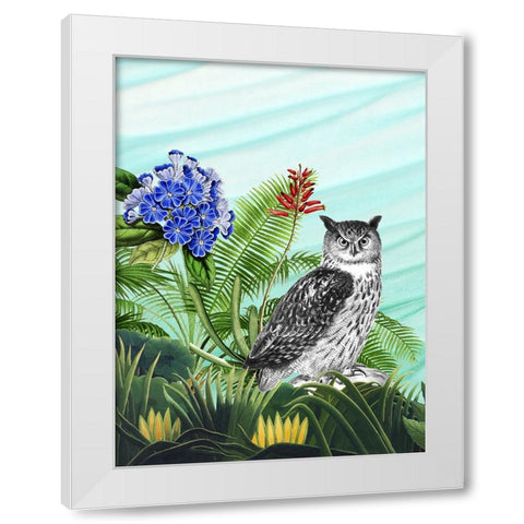 Tropical Wave I White Modern Wood Framed Art Print by Wang, Melissa