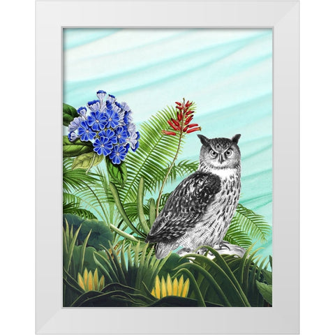 Tropical Wave I White Modern Wood Framed Art Print by Wang, Melissa