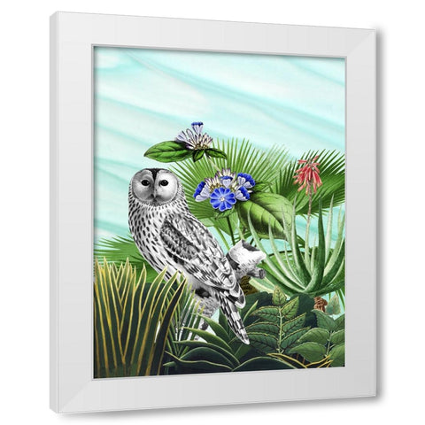 Tropical Wave II White Modern Wood Framed Art Print by Wang, Melissa