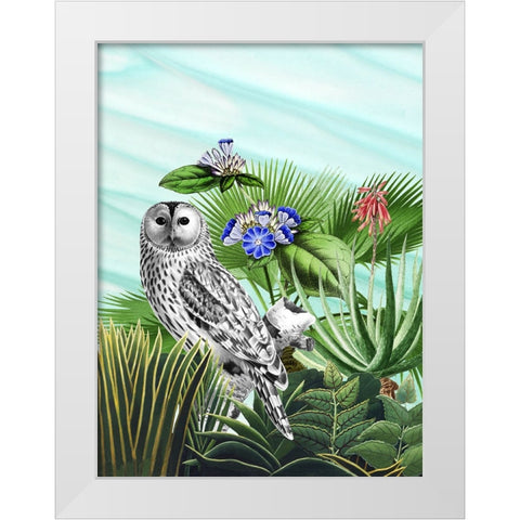 Tropical Wave II White Modern Wood Framed Art Print by Wang, Melissa