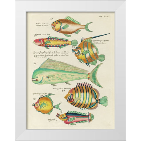 Renard Tropical Fish II White Modern Wood Framed Art Print by Renard, Louis