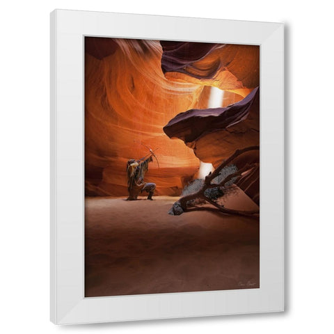 Guiding Light II White Modern Wood Framed Art Print by Drost, David