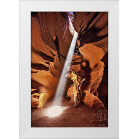 Guiding Light III White Modern Wood Framed Art Print by Drost, David