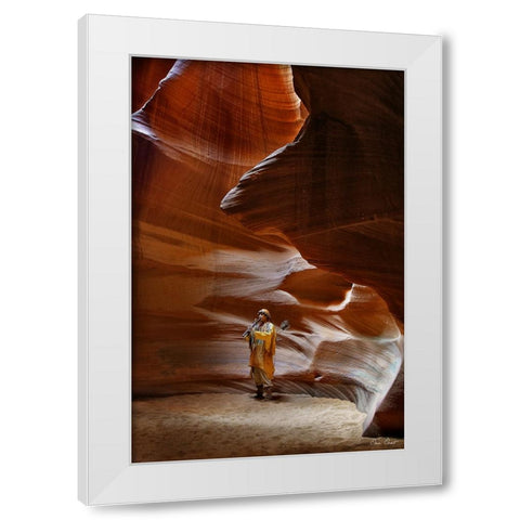Guiding Light IV White Modern Wood Framed Art Print by Drost, David
