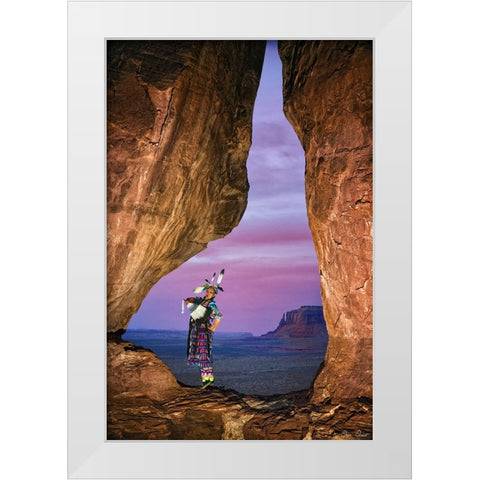 Natures Melody II White Modern Wood Framed Art Print by Drost, David