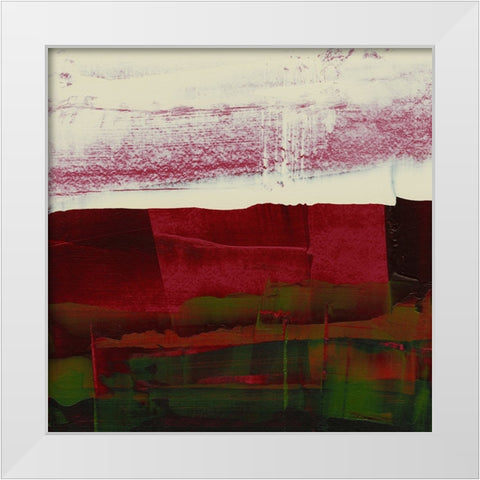 Abstract Veil I White Modern Wood Framed Art Print by Gordon, Sharon