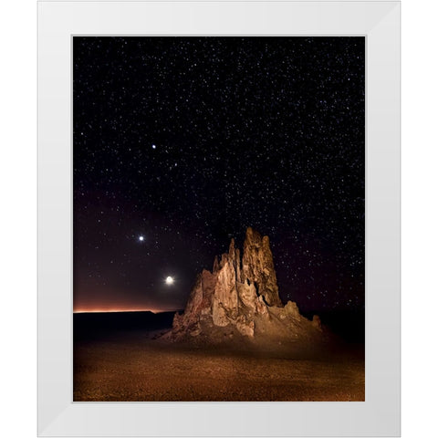 Monument to the Sky I White Modern Wood Framed Art Print by Drost, David