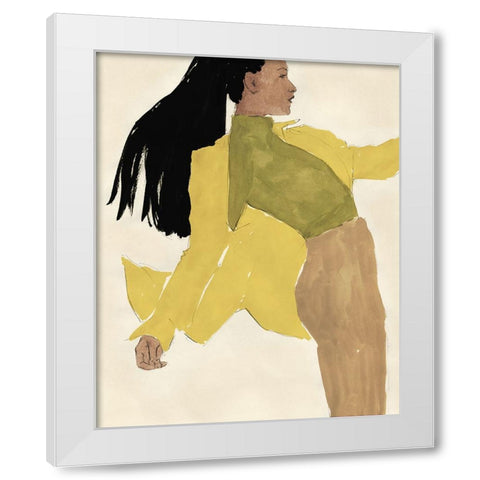 Fashion Maven III White Modern Wood Framed Art Print by Barnes, Victoria