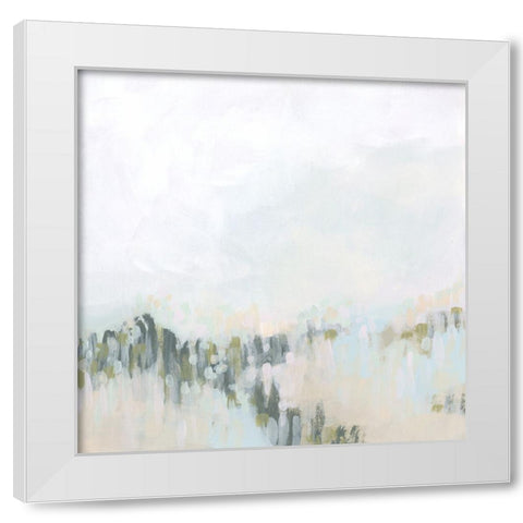 Pastel Field I White Modern Wood Framed Art Print by Vess, June Erica