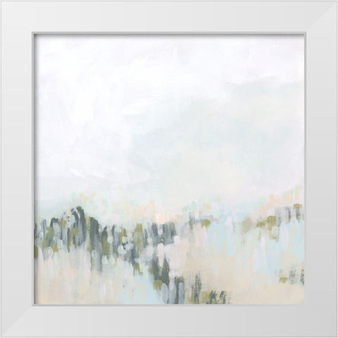 Pastel Field I White Modern Wood Framed Art Print by Vess, June Erica