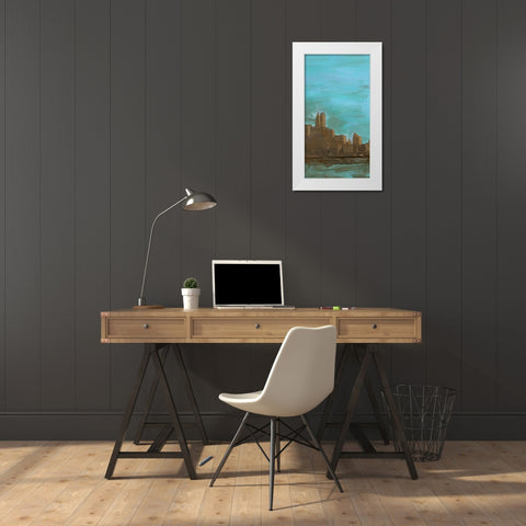Manhattan Triptych III White Modern Wood Framed Art Print by Ludwig, Alicia