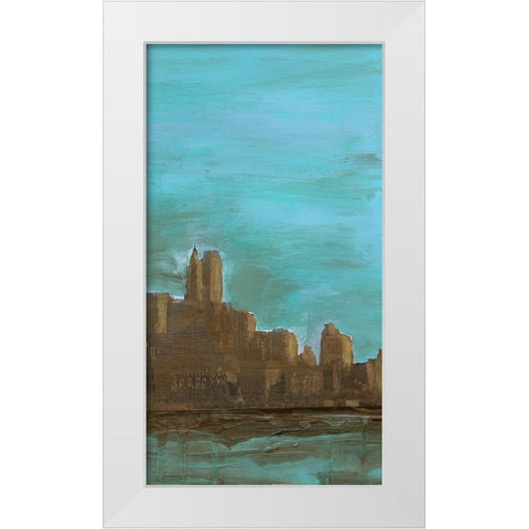 Manhattan Triptych III White Modern Wood Framed Art Print by Ludwig, Alicia