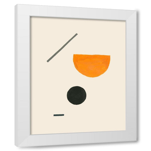 Custom Intraconnected II White Modern Wood Framed Art Print by Wang, Melissa