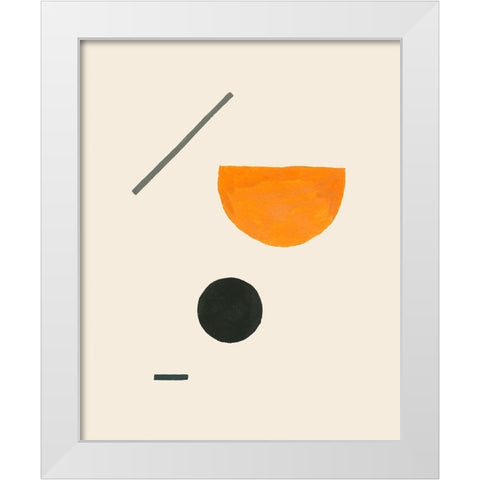 Custom Intraconnected II White Modern Wood Framed Art Print by Wang, Melissa