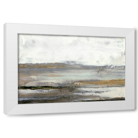 Gray Mist III White Modern Wood Framed Art Print by Maleki, Ferdos