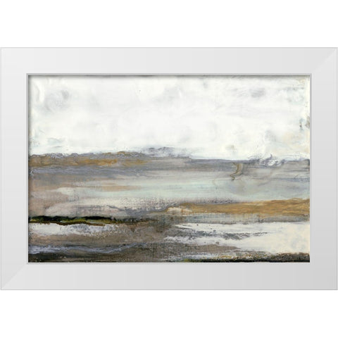 Gray Mist III White Modern Wood Framed Art Print by Maleki, Ferdos
