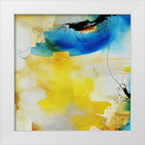 Kinetics II White Modern Wood Framed Art Print by Drotar, Rikki