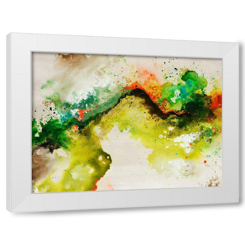 Animated Flow I White Modern Wood Framed Art Print by Drotar, Rikki