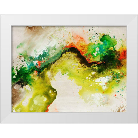 Animated Flow I White Modern Wood Framed Art Print by Drotar, Rikki