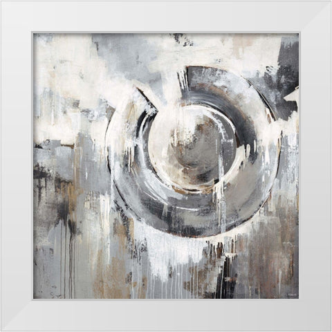 Blur the Lines White Modern Wood Framed Art Print by Edmunds, Sydney