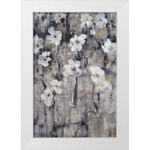 Chelsea Floral White Modern Wood Framed Art Print by Maas, Jodi