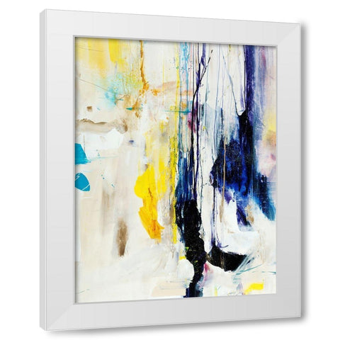 Frosted White Modern Wood Framed Art Print by Maas, Jodi