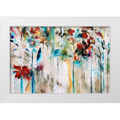 Honeybee Bait White Modern Wood Framed Art Print by Maas, Jodi