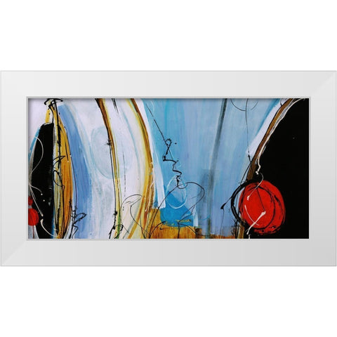 Playground Pops White Modern Wood Framed Art Print by Douglass, Farrell