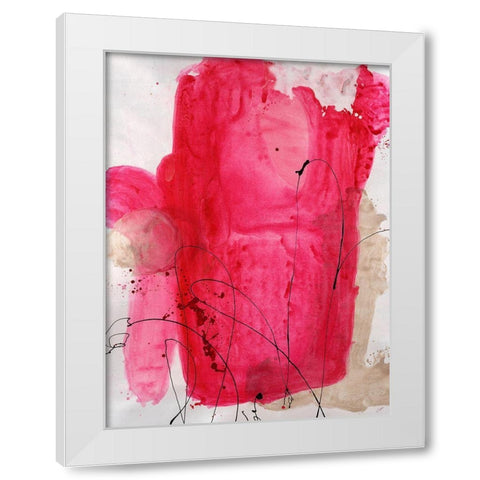 Jovial III White Modern Wood Framed Art Print by Drotar, Rikki