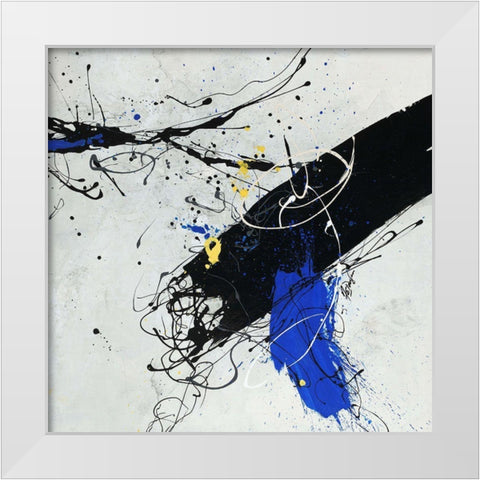 Oops I White Modern Wood Framed Art Print by Douglass, Farrell