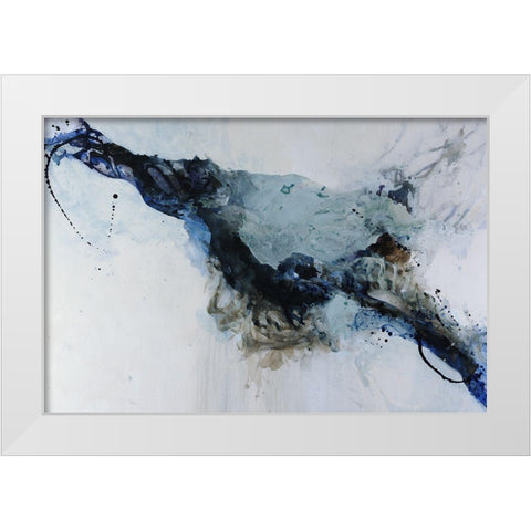 Swift Undercurrent White Modern Wood Framed Art Print by Taylor, Kari