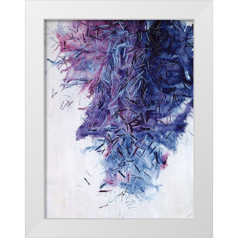 To the Point II White Modern Wood Framed Art Print by Edmunds, Sydney