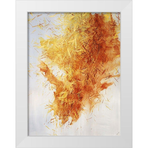 To the Point III White Modern Wood Framed Art Print by Edmunds, Sydney