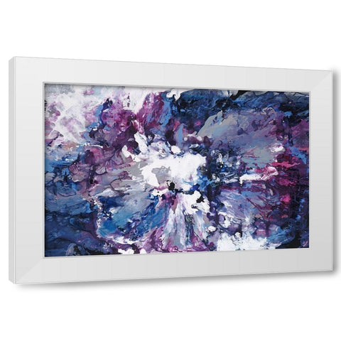 Violet Waters Seduction White Modern Wood Framed Art Print by Edmunds, Sydney