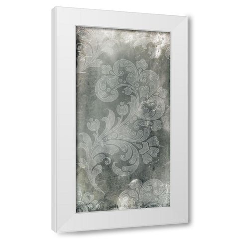 Silver Lace II White Modern Wood Framed Art Print by Vision Studio
